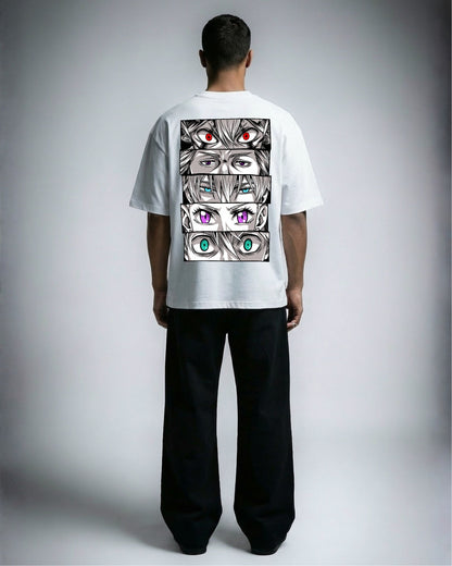 BLACK BULLS EYES OVERSIZED SHIRT