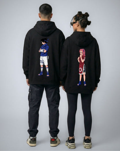 UCHIHA X HARUNO COUPLE HOODIE