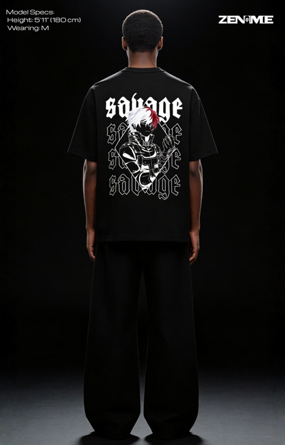 "SAVAGE" OVERSIZED SHIRT