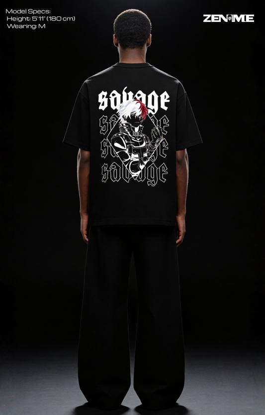 "SAVAGE" OVERSIZED SHIRT